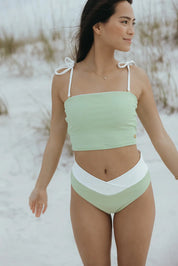 The Hampton Top - Sea Grass Green