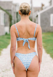 The Ricki Bottom (Medium Coverage) - Blue Trellis