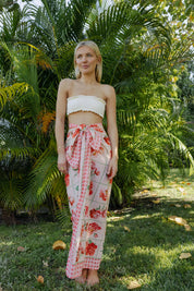 The Sima Sarong - Pink Peony