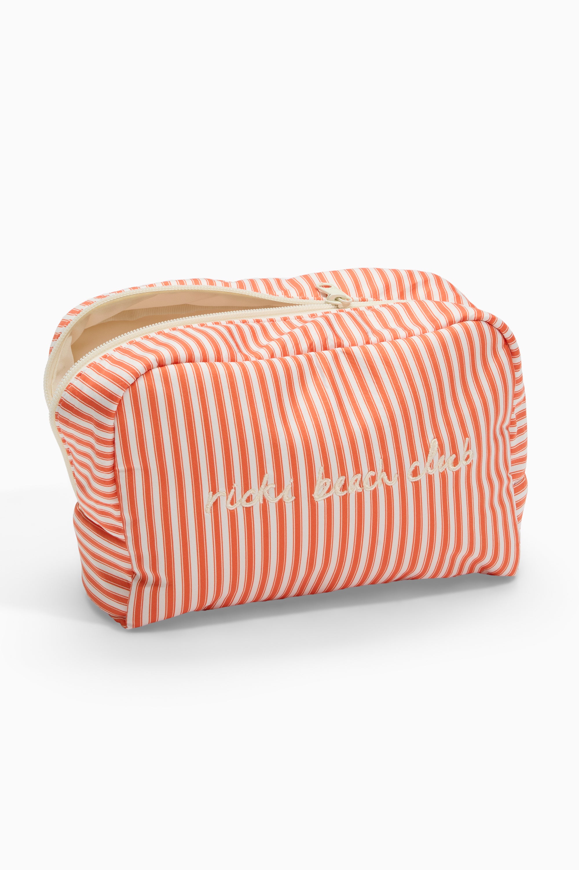 Cosmetic Bag - Creamsicle Cabana Stripe