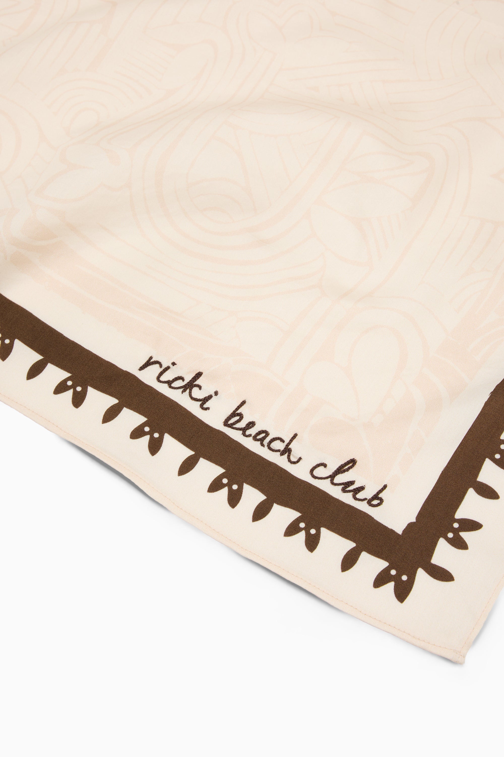 Scout Bandana Tan & Chocolate Geo