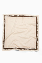 Scout Bandana Tan & Chocolate Geo