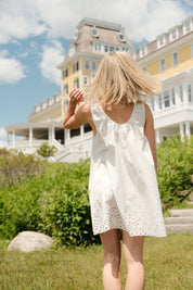 Mini Birdie Dress Summer White Eyelet