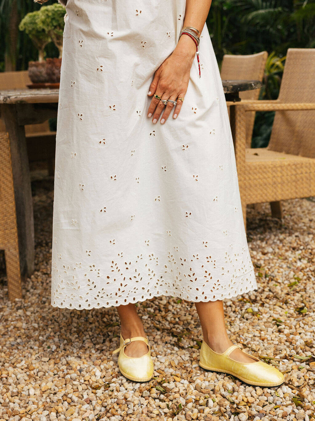 Birdie Dress - Cream Eyelet
