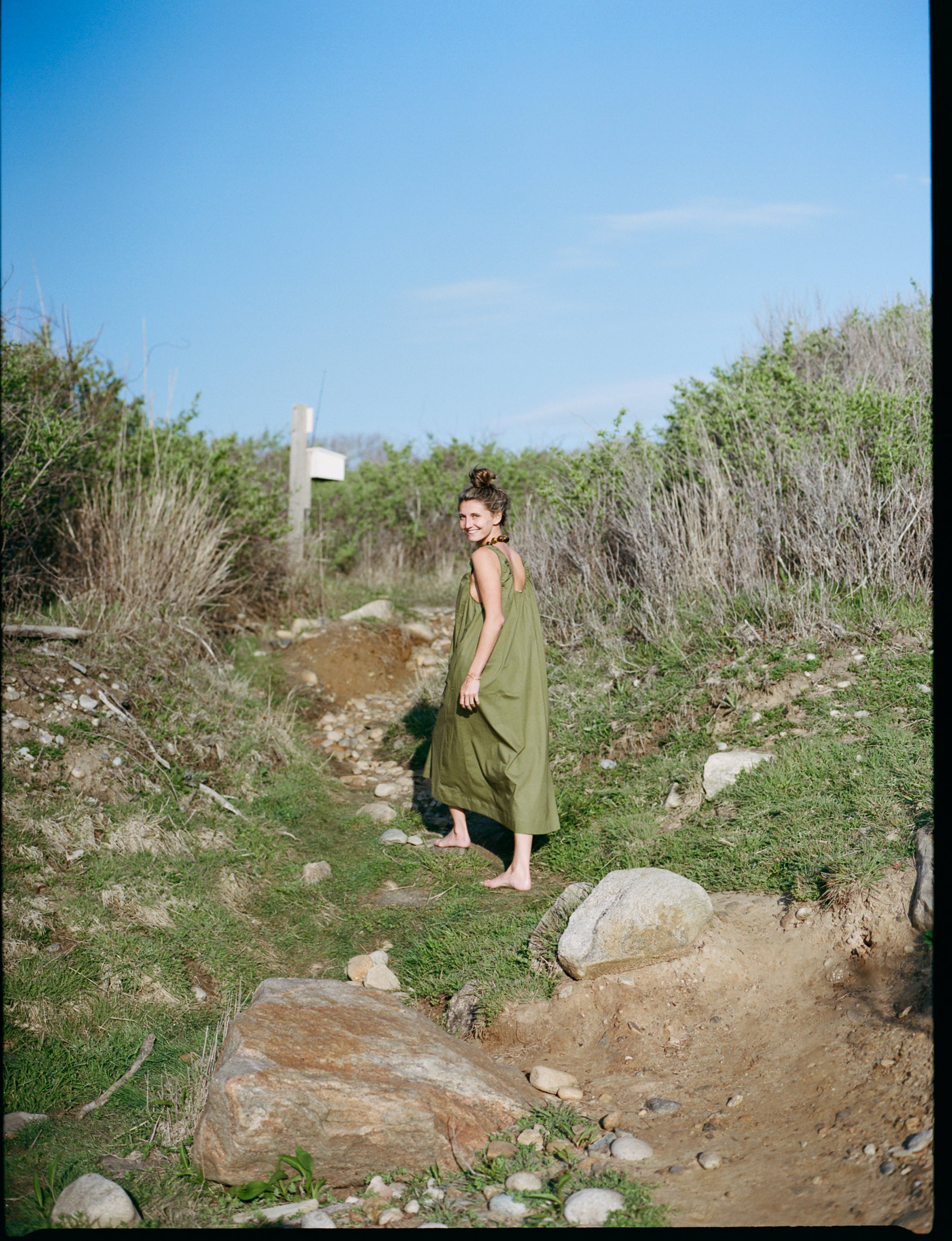 Birdie Dress Olive Green