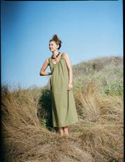 Birdie Dress Olive Green