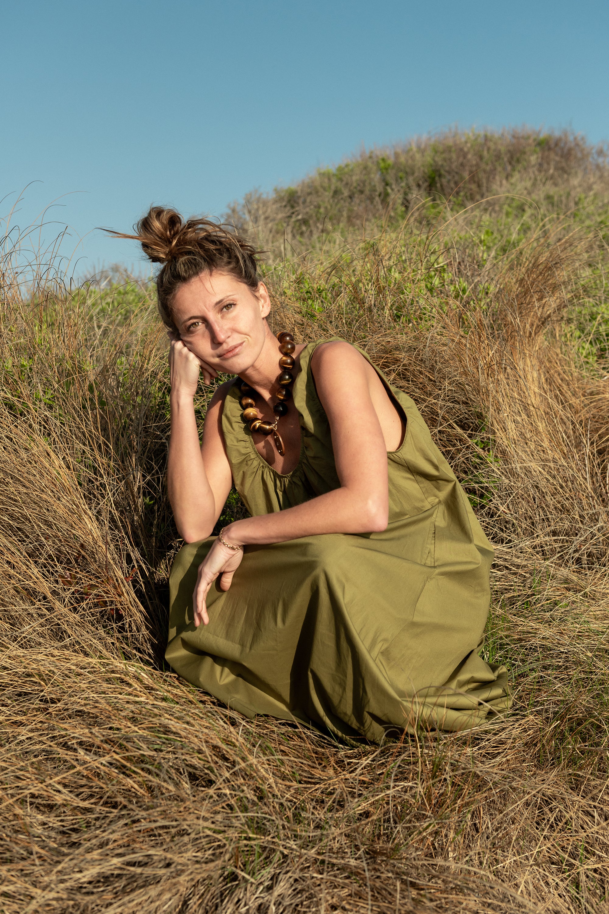 Birdie Dress Olive Green