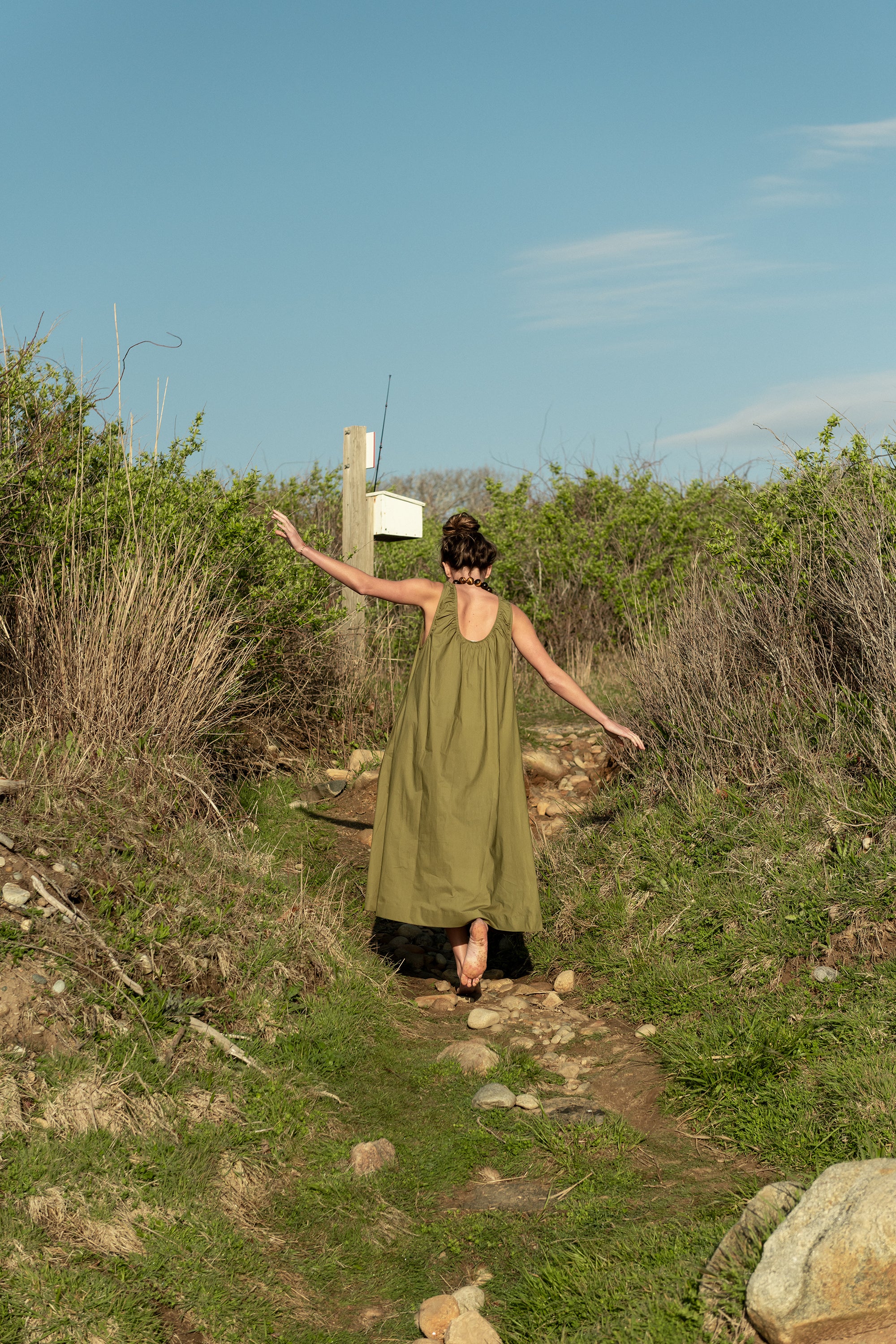 olive green beach dress Birdie Dress Olive Green