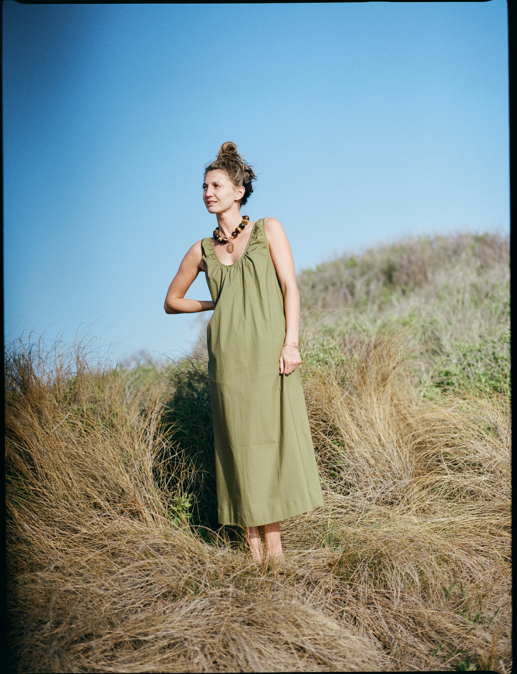 Birdie Dress Olive Green