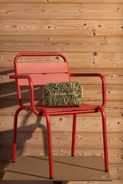 Cosmetic Bag: Match Green Geo