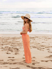 Ricki Pant - Creamsicle Cabana Stripe