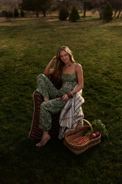 Ricki Pant Matcha Green Geo