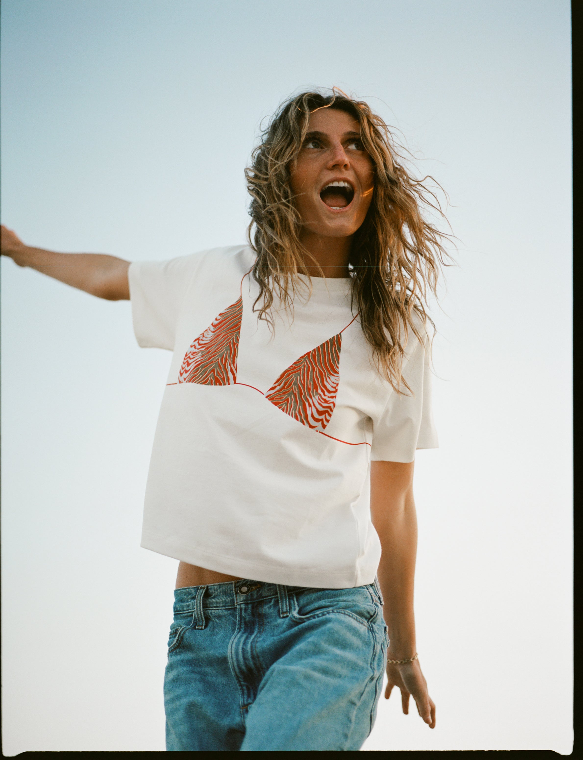 Bikini T-Shirt Zebra Multi